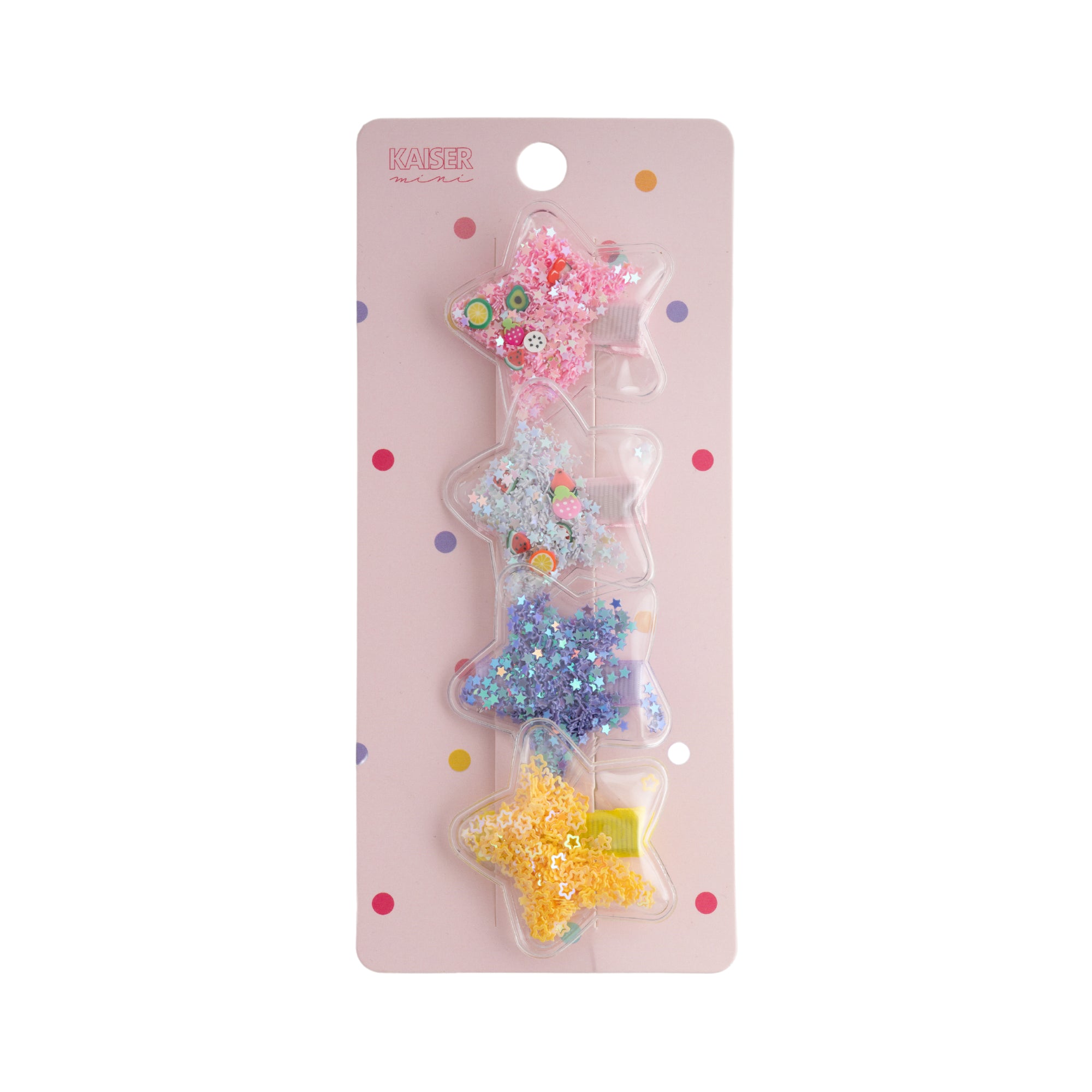 Kids 4pk Sprinkle Clip Set - STAR